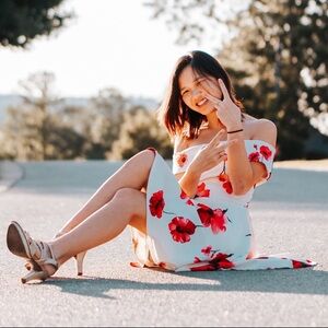 B.Darling Floral Off-Shoulder Dress size 1/2